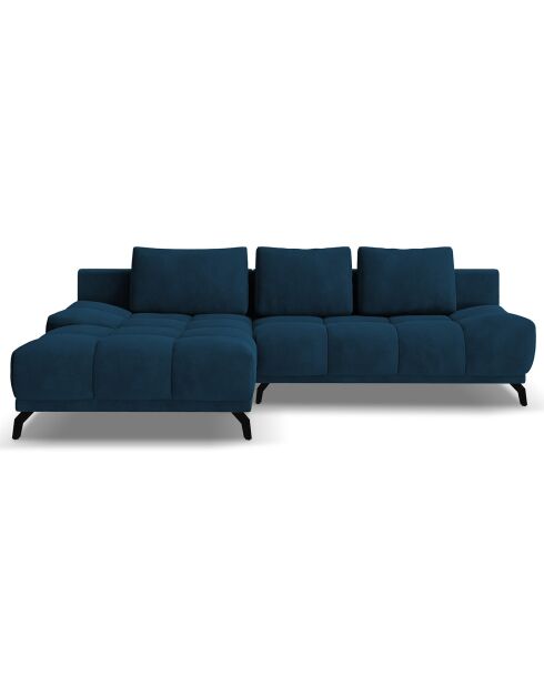 Canapé d'angle Gauche Convertible avec Coffre Cirrus 5 Places bleu roi - 290x182x90 cm